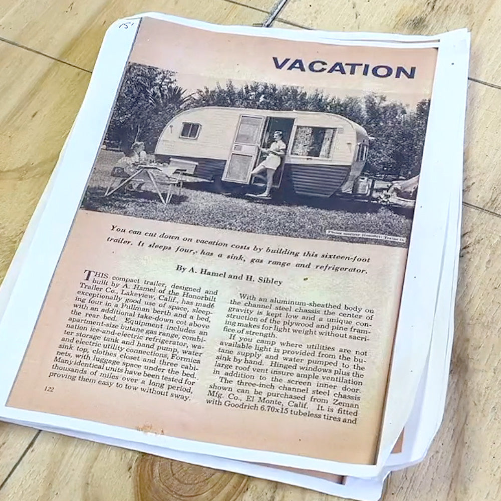 Vintage DIY Camper Plans – 15-Foot 'Canned Ham' Travel Trailer