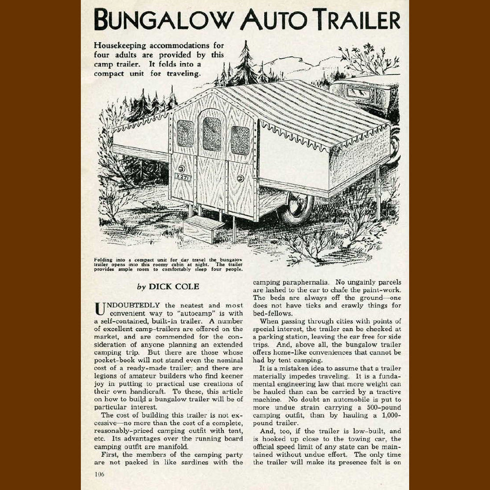 ‘How to Build Trailers’ (1937) – Vintage 128-Page Guide to DIY Camper, Boat & Utility Trailers (PDF)