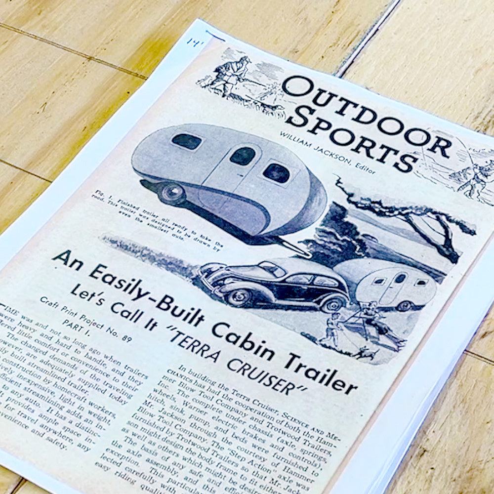 Vintage DIY Camper Plans – 14-Foot 'Terra Cruiser' Travel Trailer