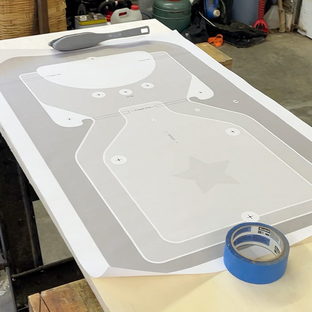 Flat-Folding Chair Woodworking Template (Digital Download)