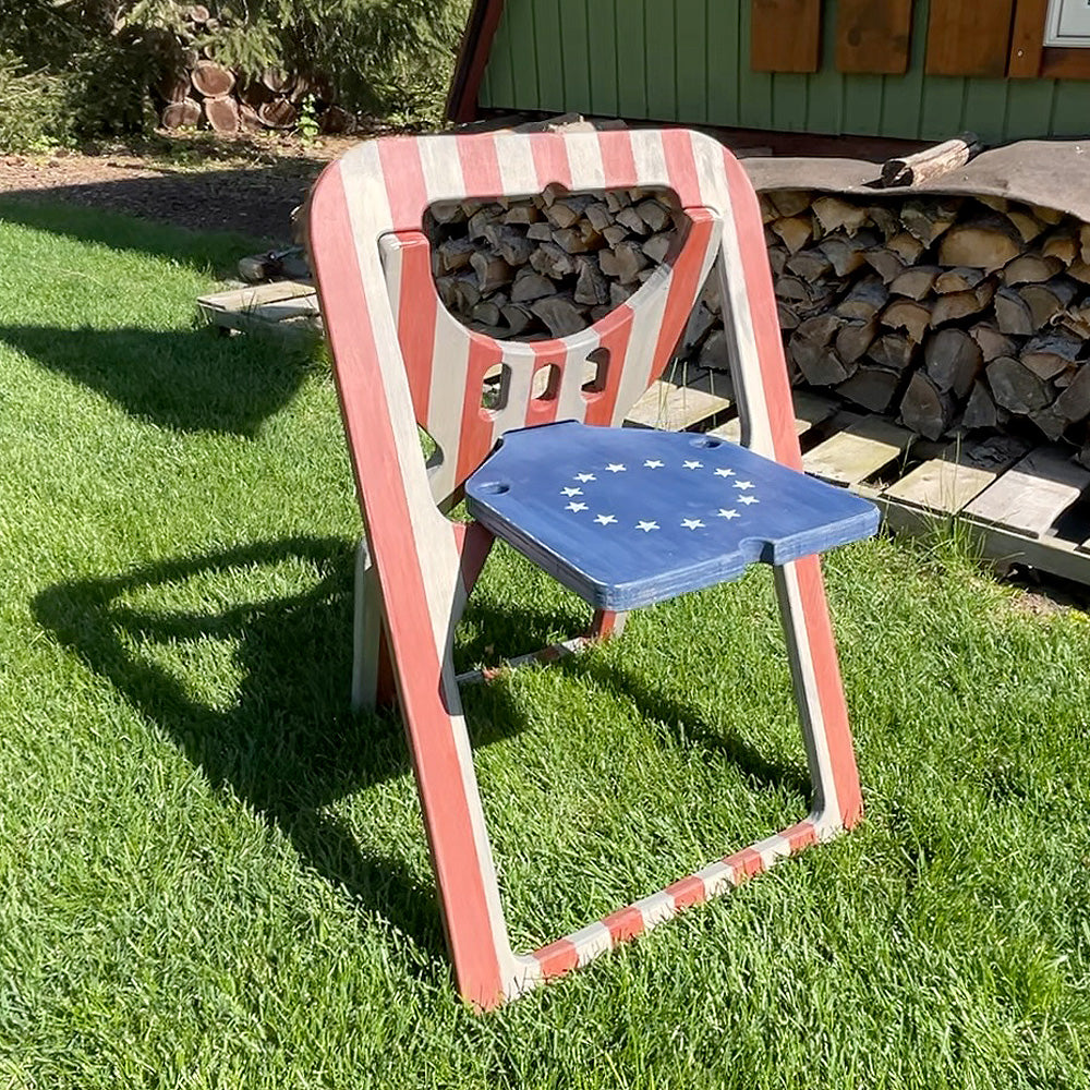 Flat-Folding Chair Woodworking Template (Digital Download)